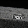 Customized Alphabet Couple Ring Customized Sterling Silver Couple Style Pi-Mart