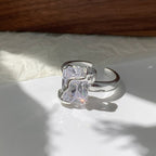 Square Zircon Ring - SJB-DIAMOND ELITES