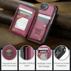 For IPhone17 Magsafe Wallet Magnetic Card Holder RFID Blocking, PU Leather Minimalist Phone Wallet Compatible with MagSafe Phones and Cases for iPhone 16/15/14/13/12/Pro/Max/Plus