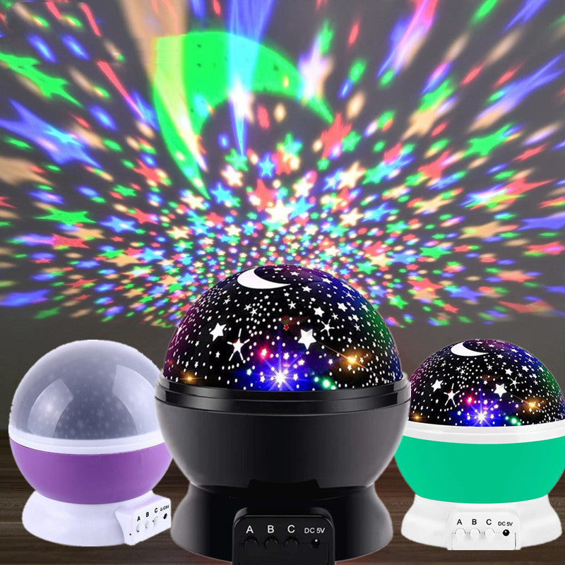 Colorful Spherical Rotating Star Projection Lamp Children's Toys Pi-Mart