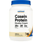 Nutricost Casein Protein Powder 2lb Vanilla - 100% Micellar Casein EasyOptionXY LLC