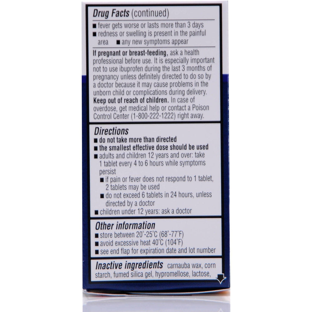 Equate Ibuprofen Tablets; 200 mg; 50 Count