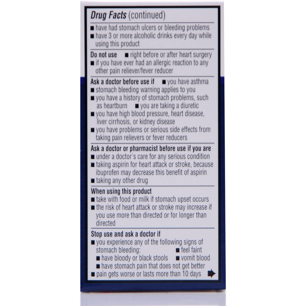 Equate Ibuprofen Tablets; 200 mg; 50 Count