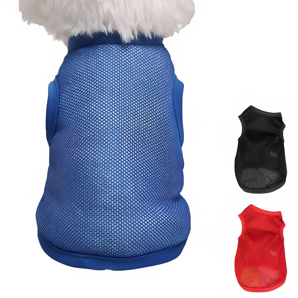 Attractive Puppy T-Shirt Solid Color Dog Shirt Shrink-resistant Stretchy Comfortable Touch Dog Apparel Pi-Mart