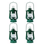 Lot of 4 - Hurricane Kerosene Oil Lantern Emergency Hanging Light Lamp - Green - 8 Inch EasyOptionXY LLC