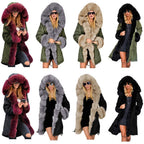 Cotton-padded Jacket Fur Collar Coat Hooded Pi-Mart