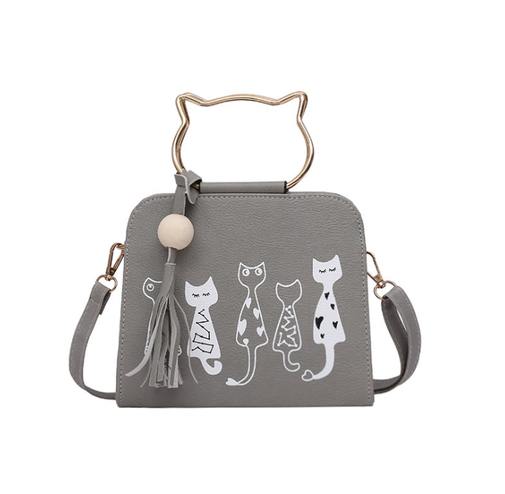 Summer new ladies cat handbag shoulder diagonal handbag Pi-Mart