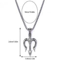 Sea King Trident Cross Border Necklace Pendant