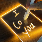 Creative Note Board Creative Led Night Light USB Message Board Holiday Light With Pen Gift For Children Girlfriend Decoration Night Lamp Pi-Mart