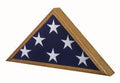 High Quality - Flag Display Case American Made! Oak Finish The Military Gift Store