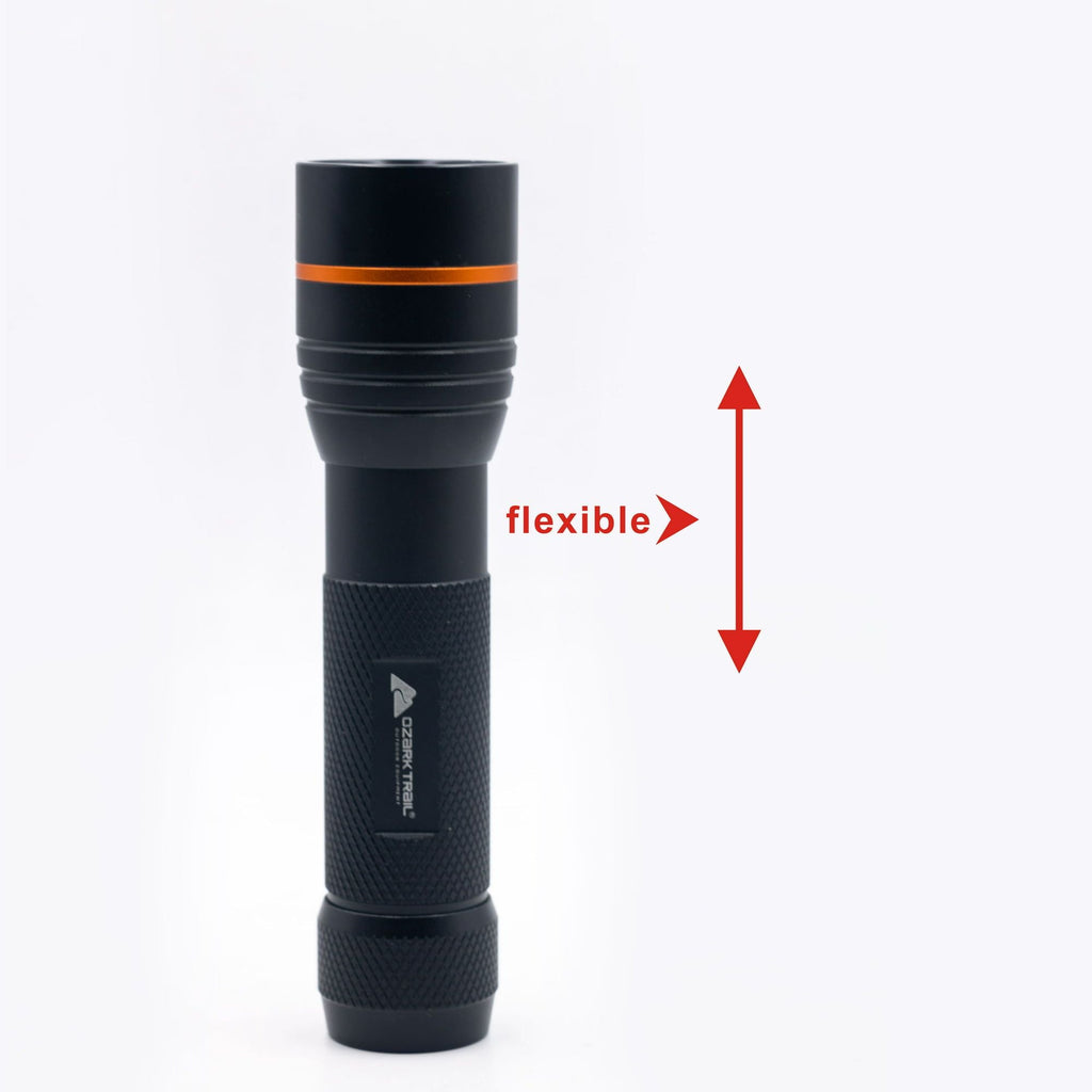 Ozark Trail 420 Lumens LED Flashlight with 3AAA Batteris-Black EasyOptionXY LLC