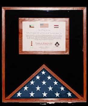 Flag Connections Flag Display Cases with Certificate Holder The Military Gift Store