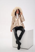 Genuine Polar Fox Down Fill Jacket - SJB-DIAMOND ELITES