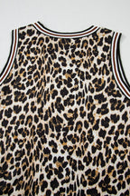 Luxury Leopard Print Sleeveless Maxi Dress Modern & Trendy Statement Piece Charming Dress