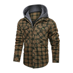 Men Warm Jacket Fleece Thick Autumn Winter Detachable Hoodies Jackets Men Slim Fit Men Clothing