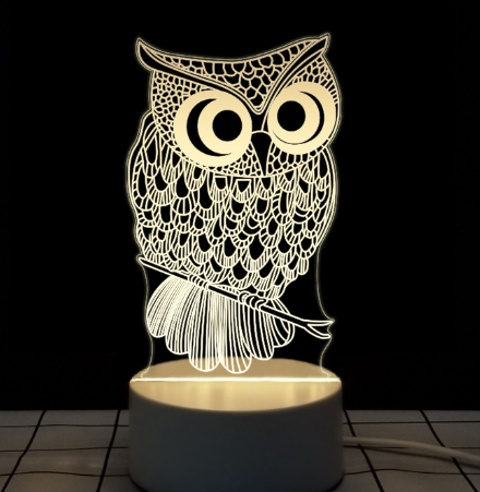 3D Table Night Lamp - SJB-DIAMOND ELITES