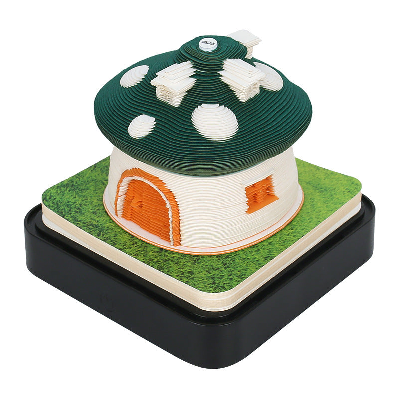 Tree House Paper Carving Notepad Creative Weekly Calendar Earth Calendar
