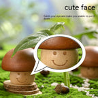Wooden Decoration Rotatable Mushroom Music Box Sky City Birthday Gift Children's Wooden Toys