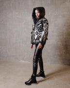 Marble Jacquard Down Fill Coat - SJB-DIAMOND ELITES