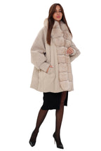 Genuine Polar Fox Boucle Down Coat - SJB-DIAMOND ELITES