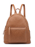 Woven backpack purse for women beige 2068 BR - SJB-DIAMOND ELITES