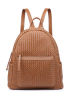 Woven backpack purse for women beige 2068 BR - SJB-DIAMOND ELITES