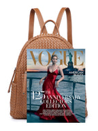 Woven backpack purse for women beige 2068 BR - SJB-DIAMOND ELITES