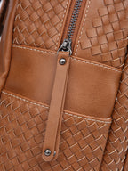 Woven backpack purse for women beige 2068 BR - SJB-DIAMOND ELITES