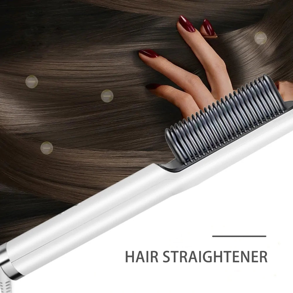 Straighteners Curling Hair Iron Hair Brush Pi-Mart