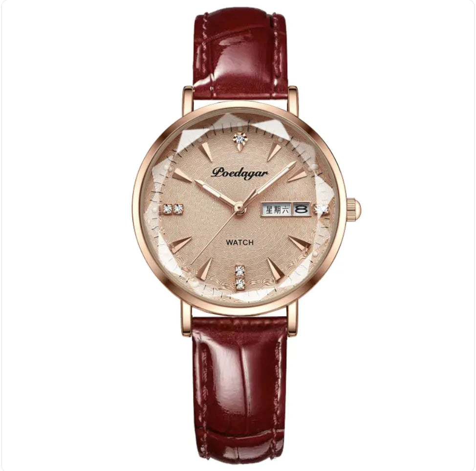 Women’s Double Calendar Quartz Watch Pi-Mart