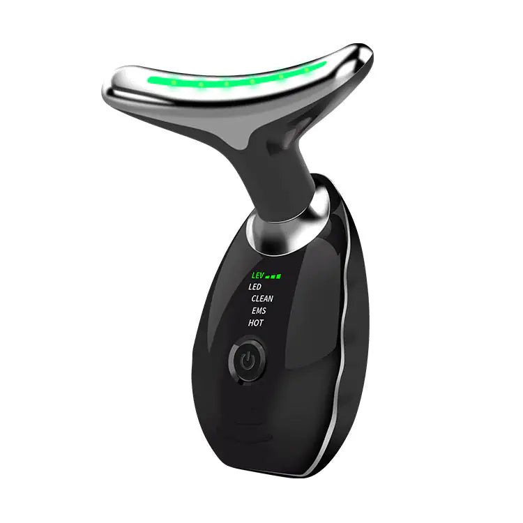Beauty Facial Massager, 7 Color Wavy Acne Beauty Microcurrent Facial Device Skin Firming for Face Neck Beauty Device, Lootquake LLC