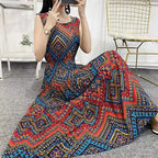 Batik Printed Cotton Dress and Skirt Combo Pi-Mart