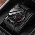 New Fashion Luminous Mens Watches Luxury Sport Quartz Mesh Strap Elegant  Waterproof Wristwatch For Men Stevvex