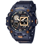Sport Watch For Men WIth  Dual Time Waterproof 50M Miliatry Watches Chronograph Alarm Army Wristwatch - SJB-DIAMOND ELITES