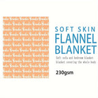 1pc Personalized Soft Flannel Blanket with Custom Name - Cozy Sofa Blanket for Son or Daughter, Unique Gift Idea with TV Blanket Function, Plush and Warm for Chilly Nights