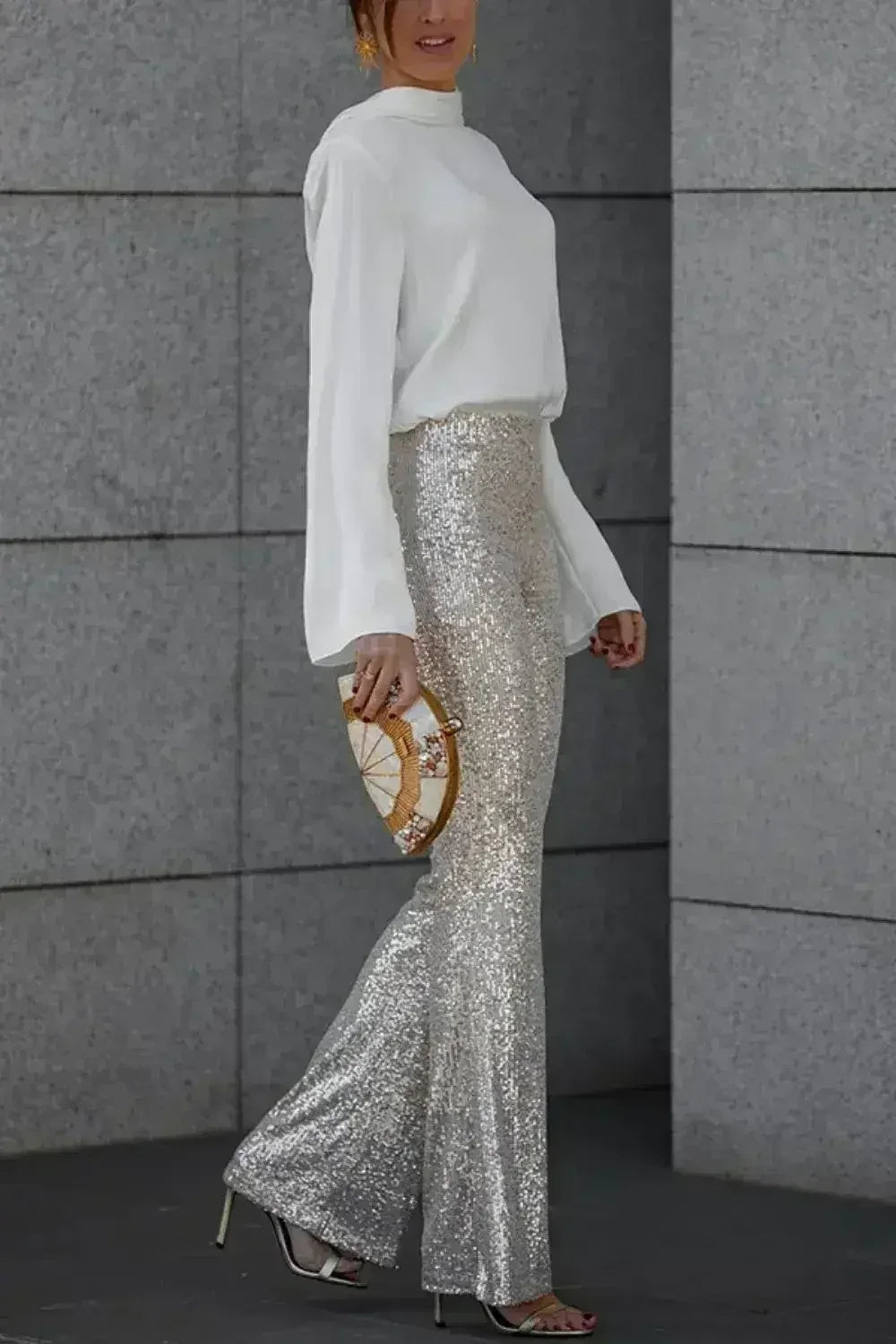Backless Cowl Neck Long Sleeve Blouse – Elegant & Stylish | Femstylo - SJB-DIAMOND ELITES