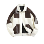 Motorcycle Biker Bomber Coat Autumn And Winter Men's Leather Jacket For Men Pi-Mart
