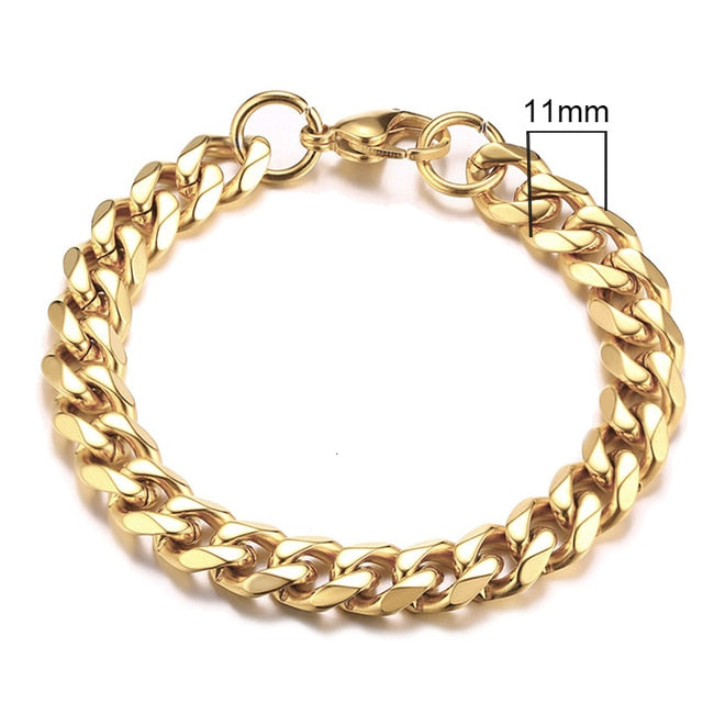 Vnox Men's Chunky Curb Chain Bracelet Pi-Mart
