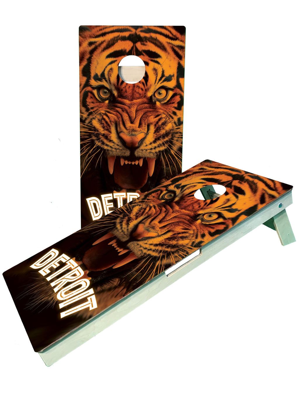 Detroit Baseball Cornhole Boards - SJB-DIAMOND ELITES