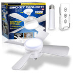 Socket Fan Light With Remote Adjustable Screw Mouth Intelligent Remote Control Integrated LED Fan Light Pi-Mart