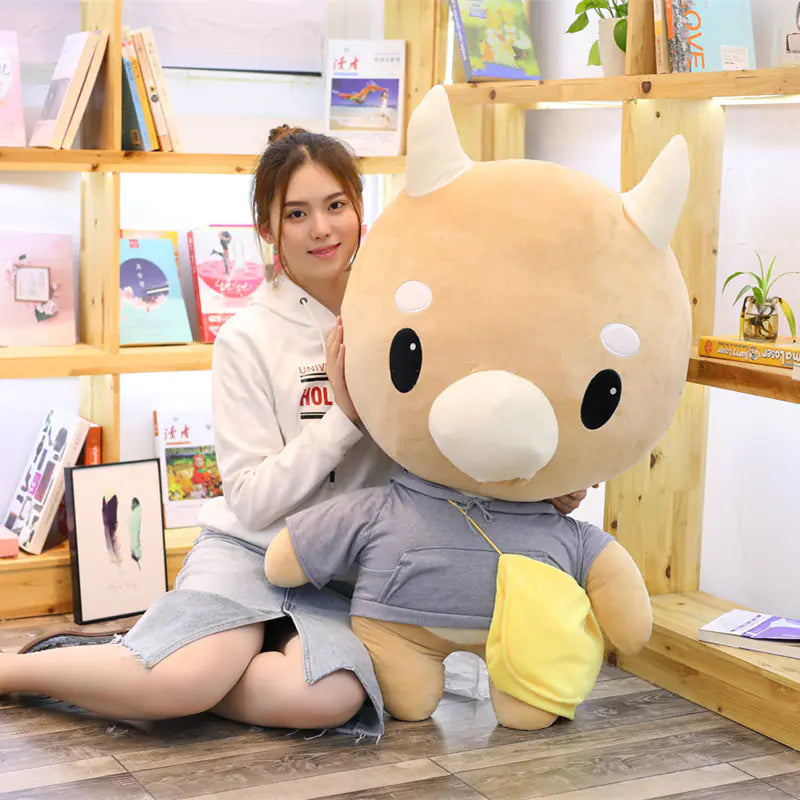 Jin Secretary Plush Cow Doll - Stuffed Toy Figure Pi-Mart