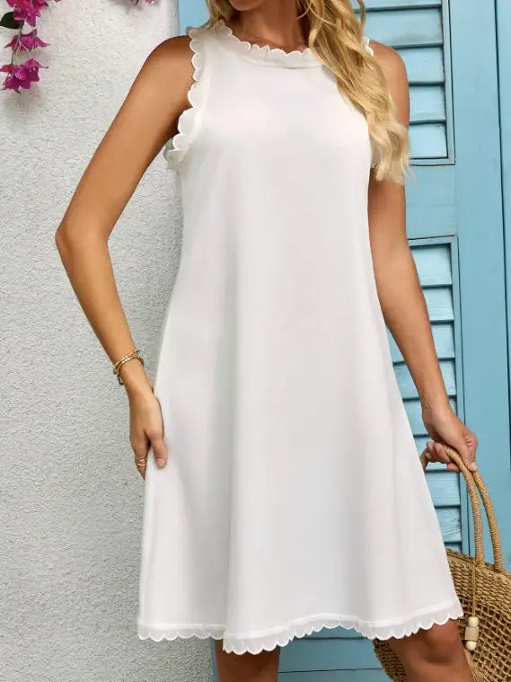 Ladies' Lace Neckline Off Shoulder Fashionable Dress - SJB-DIAMOND ELITES