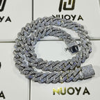 Gold Plated Iced Out Chain for Men and Women Cuban Chain Necklace Pi-Mart