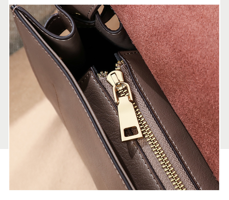2025 S/S Genuine leather fashion messenger bag retro large capacity single shoulder handbag tote crossbody - SJB-DIAMOND ELITES