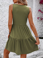 V-Neck Sleeveless Mini Dress Charming Design Women Dress Lightweight Dress For Girls
