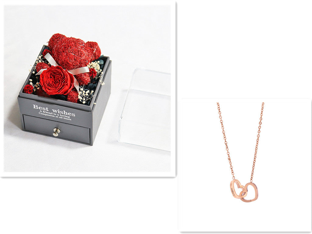 Simple Stainless Steel Plating Love Engraved Necklace Pi-Mart