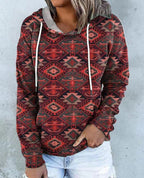 Women's New Burst Print Sweatshirt Pi-Mart