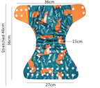 4PCS/SET Washable Eco-friendly Diaper Ecological Adjustable Nappy Reusable Cloth Diapers Set For Baby and Kids
