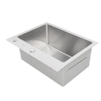 Single Basin Sink Set with Drainer, Stainless Steel Vegetable Washing Sink and Hose - SJB-DIAMOND ELITES