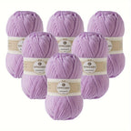 6pcs 4 Layers Hand-woven Crochet Yarn, Soft And Comfortable, 100% Acrylic Yarn, Suitable For DIY Crocheting And Knitting Scarf, Sweater, Shawl, Blanket, 1.76oz/pc